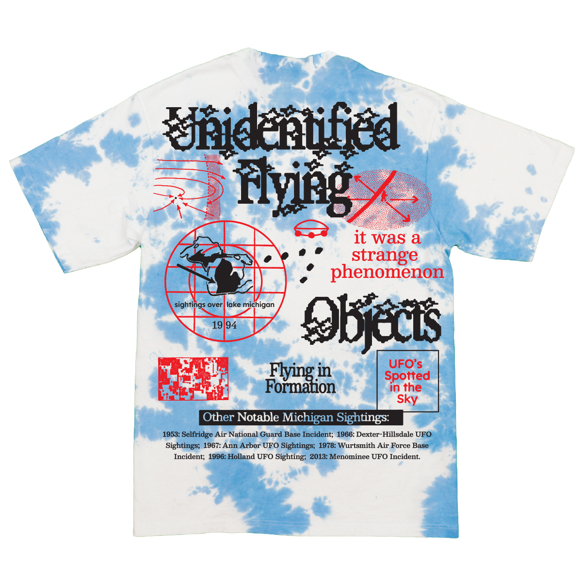 UFO Sightings in Michigan T-Shirt – Factual Graphics